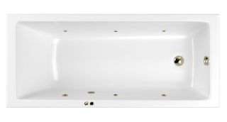 Гидромассажная ванна Whitecross Wave 0101.160070.100.SOFT.BR 160x70см Soft бронза